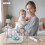 Electric Bottle Cleaner Kit with Rotating Handle, Silicone Brushes, and Drying Rack for Efficient Cleaning 2