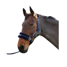 (Full, Navy) HYCONIC Faux Fur Horse Lead Rope