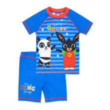 (2-3 Years, Blue/Red/Black) Bing Bunny Boys Pando Contrast Swim Set