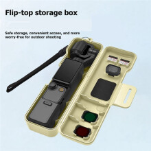 For Osmo Pocket 4 3 Protective Shell Anti Dust Camera Lens Cover Compact Storage Bag Box with Lanyard B