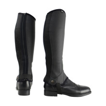 (L, Black) HyLAND Childrens/Kids Synthetic Combi Leather Half Chaps