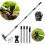 Dual-Headed Garden Hoe Set Weeder Tool with Adjustable Handle for Flower Beds Weeding 3
