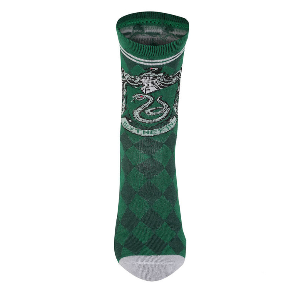 Harry Potter (L-Xl, ) Unisex Adult Slytherin Socks Green