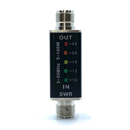 3-30 MHz Shortwave SWR Indicator (Max. Power: 100W) - Powered Via RF Connector 2