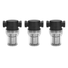 3X Garden Pond Inline Mesh Strainer Water Pump Filter Irrigation High Flow Pipeline Filter