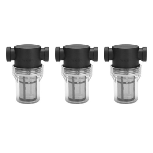 3X Garden Pond Inline Mesh Strainer Water Pump Filter Irrigation High Flow Pipeline Filter