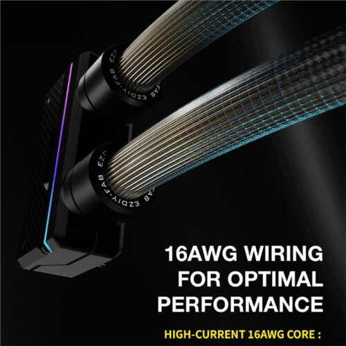 24-Pin 90-Degree Bendable Modular Cable ARGB Lighting Synchronization Fully Modular 5V 30CM Black 2