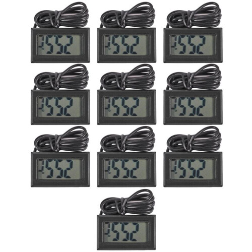 10X LCD Refrigerator Freezer Refrigerator Digital Thermometer Temperature -50 - 110 Celsius