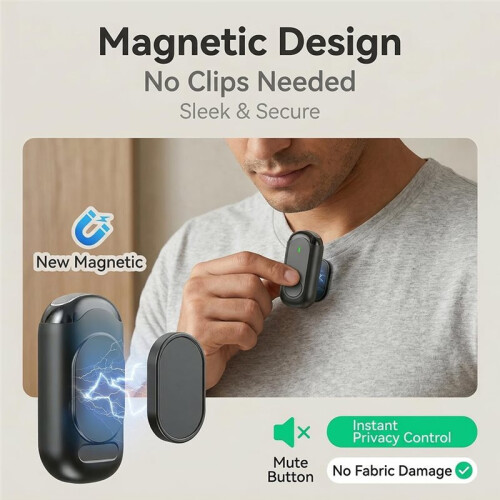 Professional Wireless  Microphone for  Android Laptop,for Video Recording,Live Streaming,Vlogging,Interviews 2