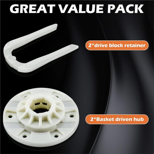 Washer Basket Driven Hub Kit W10528947 Replacement for   Bravos Washer Models Replace W10396887 2 Pack 1