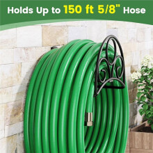 Garden Hose Holder Metal Wall Mounted Water Hose Holder for Water Hose Extension Cords Vacuum Hose