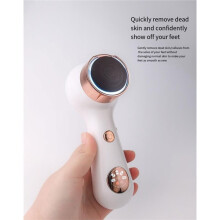 1set Portable Foot Therapy Kit Rechargeable Waterproof Foot Care Dead Skin Remover with 3 Heads,Easy to Carry
