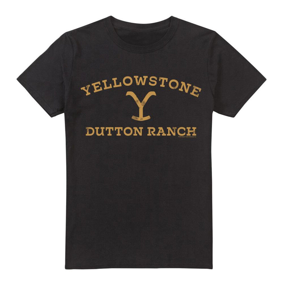 Yellowstone (3Xl, ) Mens Arched Logo T-Shirt Black