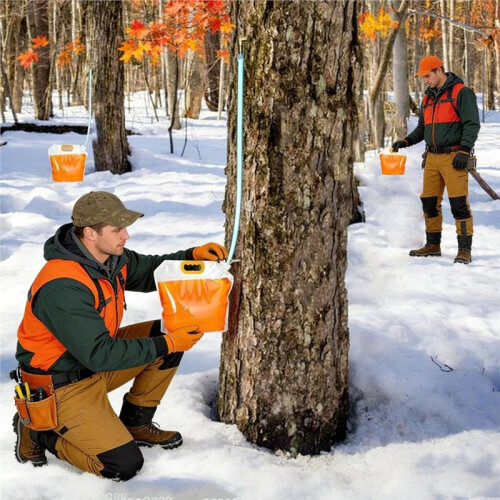 Maple Syrup Tapping Kit Includes Collection Bags, Drill Bit, Tap, and Brush Beginner'S Collection Kit 1