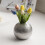 Elegant Round Ceramic Vase with Hammer Pattern for Home and Decor Gold 4