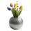 Elegant Round Ceramic Vase with Hammer Pattern for Home and Decor Gold 6