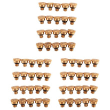 60Pcs Brass Misting Nozzles for Cooling System 0.012 Inch(0.3 mm) Water Spray Nozzle Sprinklers Misting Cooling