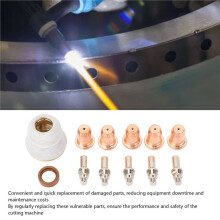 12 Pcs Plasma Torch Accessories Set with Electrodes, Nozzles, and More for PT 60 IPT 60 IPT 40 PT40 Plasma Torch