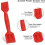 Window Glazing Tool Set 4-Piece Window Tool for Assembly and Repair, Includes Stainless Steel Scraper,Double  Hammer 2
