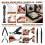 66Pcs 3D Printer Tools Kit for FDM/SLA Printers Deburring Tool, Scrapers, Brushes, Hand Drill, Tweezers & More 3