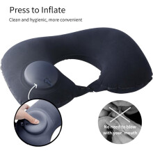 Ultralight Inflatable Travel Pillow Neck Pillow Press to Inflate Compressible Lumbar Support While Camp Travel Cars Home