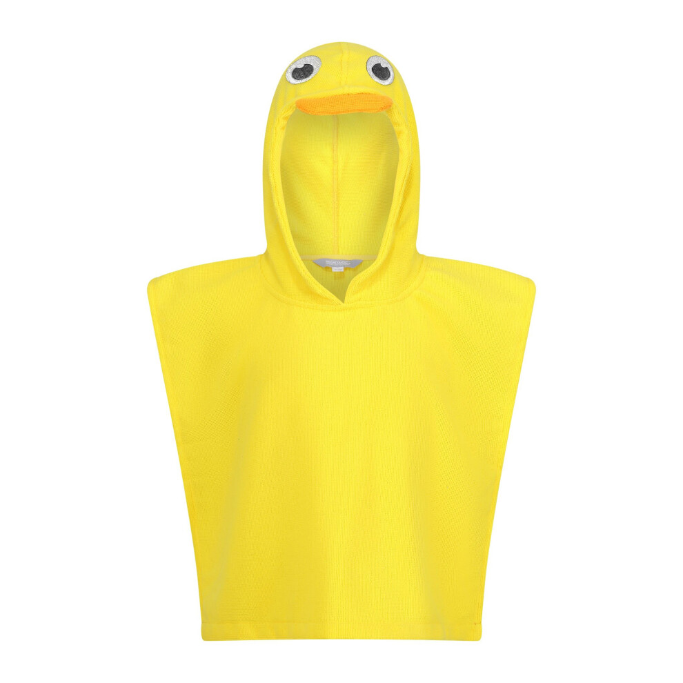Regatta (4-6 Years, Sunbeam) Childrens/Kids Pebbles The Duck Hooded Towel Multicoloured