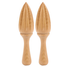 2Pcs Wooden Lemon Squeezer Juicer Fruit Orange Citrus Juice Extractor Reamer New Multifunctional Kitchen Tool