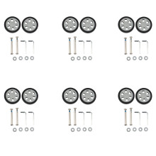 12X Luggage Accessories Wheels Aircraft Suitcase Pulley Rollers Mute Wheel Wear-Resistant Parts Repair 55X12mm