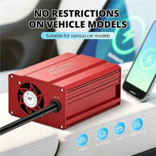 DC12V to AC 220V 50HZ Modified Wave Inverter Solar Car Power 400W Voltage Converter TYPE-C USB EU