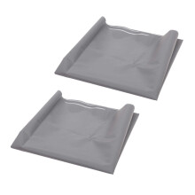 2X Silver Reflective Fabric Sew Cloth Material Highlight Chemical Fiber 39.4Inch