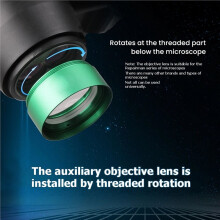 Mr.Yang 0.5X Microscope Auxiliary Objective Auxiliary Objective Lens for Microscope Board Electronic Soldering Repair