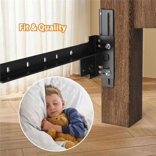 Bed Frame Bolt  to Hook  Conversion Brackets for Headboard Footboard,Hook  Bed Rails Brackets,Hook Plate Adapter 2