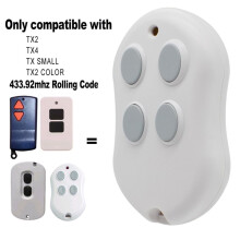 Controle Remoto para Portão de Garagem TX4 Compatível com TX2, TX SMALL e TX2 COLOR, 433,92 MHz, Código Rolante.