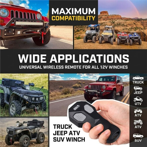 12V Handset Wireless  Recovery Winch Remote Control, Universal 5 Wire Controller Wireless Winch Remote Control Kit 1