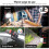 LED Rechargeable Work Light with Clamp, 2100LM Super Bright COB Magnetic Work Light with 3 Light Modes, for BBQ Workshop 3