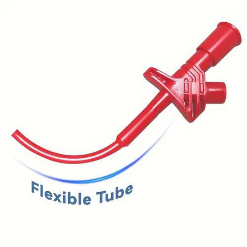 P5004 Professional High Voltage Insulated Test Hook Clips with 4mm Socket Black 1