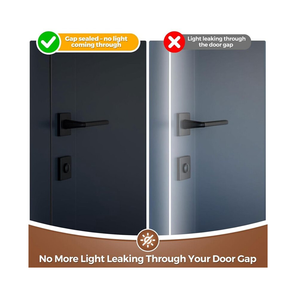 40Ft Weather Stripping Door Seal, Kerf Style Foam Strip For Large Gaps,For Exterior And Interior Frames White 4713841594633