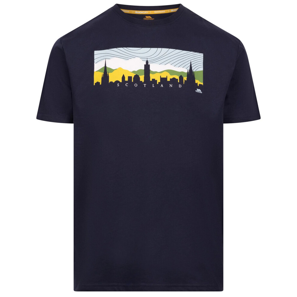 Trespass (Xs, Navy) Mens Adon Round Neck T-Shirt Blue,Multicoloured