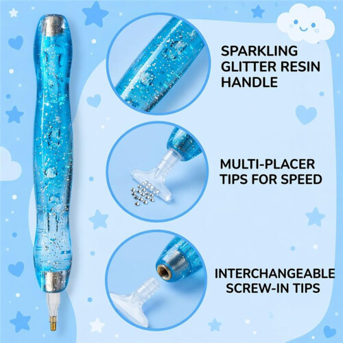 14Pcs Diamond Art Pens Set for DIY Diamond Painting Projects, Efficient Bead Placement 2