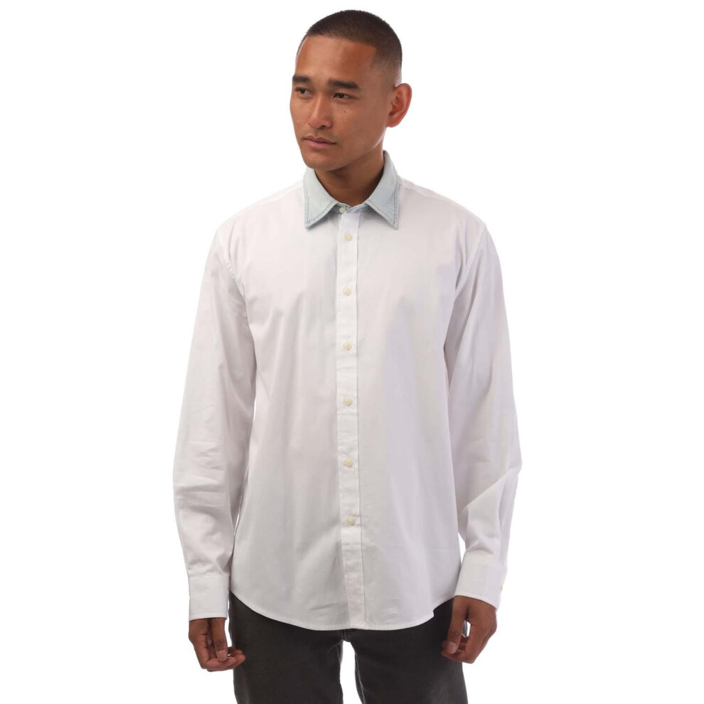 Diesel (Xl, ) Mens S-Holls Regular Shirt White