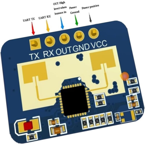 HLK-LD2410C 24G MmWave Human Presence  5 Pcs Motion Detection Module for  Home Security, Human  Sensor 2