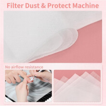 200 Dust Collector Filter - Disposable Fan Filter Paper, Vacuum Dust Filter Sheet for Vacuum Cleaner