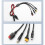 Línea de Extensión de Conector para Panel Solar 4 en 1, Conector Hembra XT60 A Conector Divisor de Cable, Adaptador de Corriente CC 2