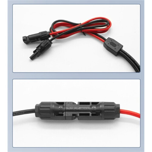 Línea de Extensión de Conector para Panel Solar 4 en 1, Conector Hembra XT60 A Conector Divisor de Cable, Adaptador de Corriente CC 2