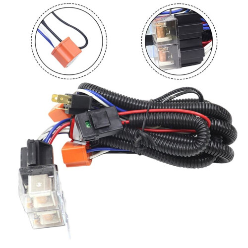 H6054 LED-Scheinwerfer-Relaiskabelbaum-Kit 12V 80A mit Sicherungsschutz Kfz-Kabelbaum 1