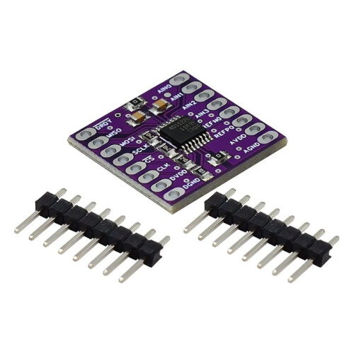 4X Módulo Conversor ADC ADS1220 de 24 Bits I2C, Conversor Analógico-Digital de 24 Bits e Baixa Potência 1