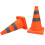 Foldable Traffic Cones, 2 Pack - High Visibility Safety Cones for Roadside, Construction, and Emergency Use 3