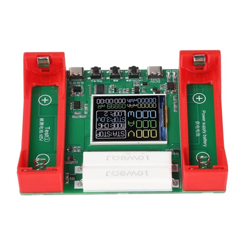Testador Eletrônico de Carga e Descarga Automática de Bateria de Lítio Ternária 21700 DC5V com 2 Fios 1