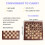 Wooden Foldable 3 in 1 Chess Backgammon Wooden Board Folding Board Game 29x29cm 5