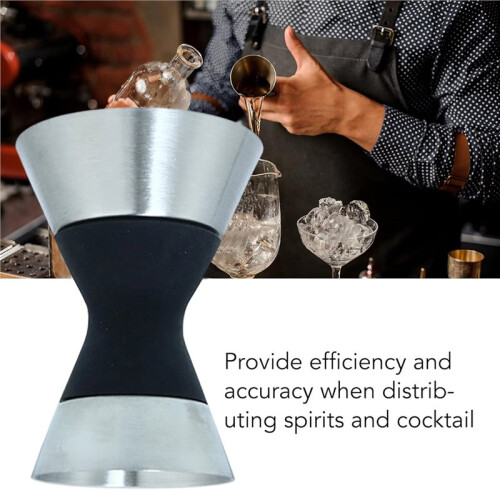 Cocktail Jigger, Stainless Steel Measuring Cup with Scale, Double Sided Cocktail Jigger Shot Measure Jigger 2